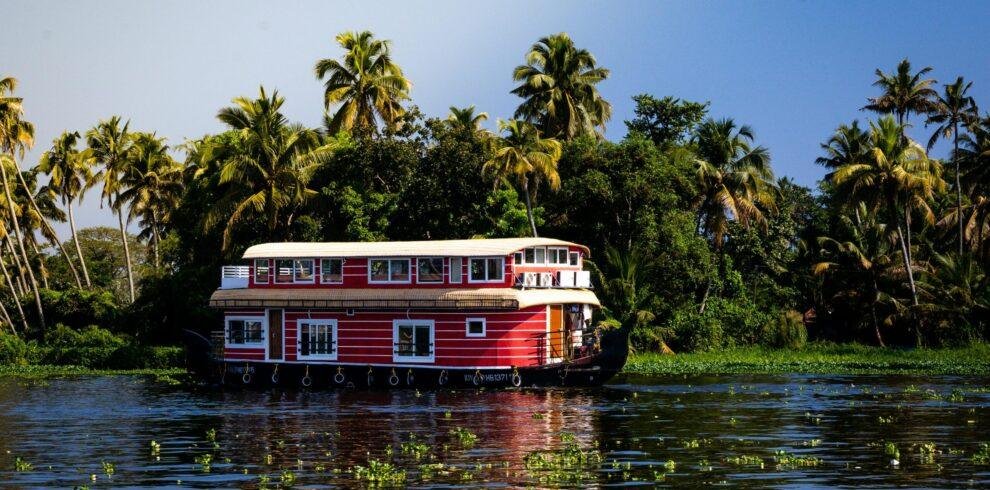Alleppey houseboat cruise on Kerala backwaters scenic waterways
