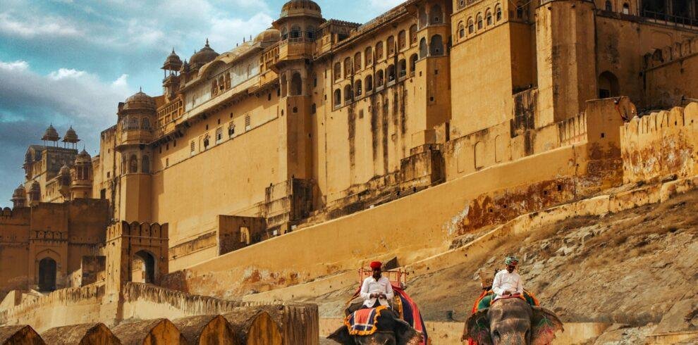 Amer Fort Jaipur Rajasthan historic hilltop fort and palace