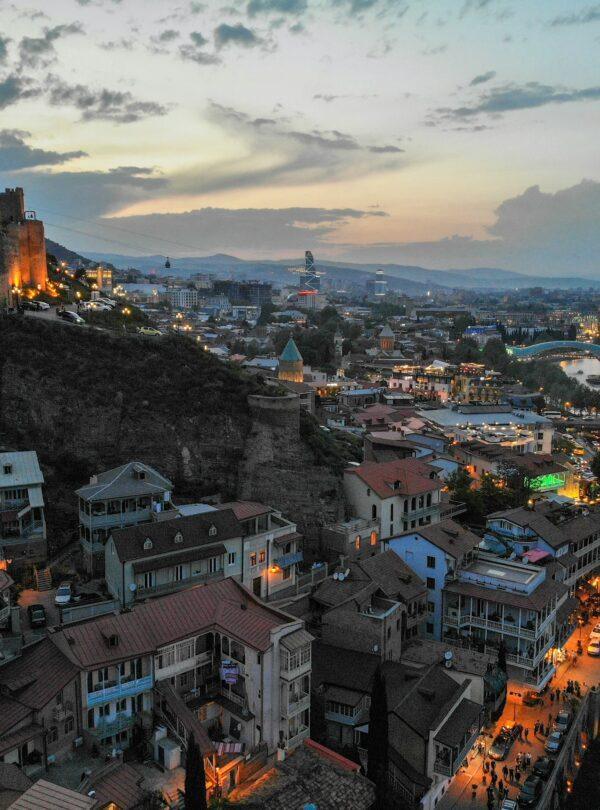 Historic streets and traditional buildings in Old Town Tbilisi, Georgia’s cultural heart