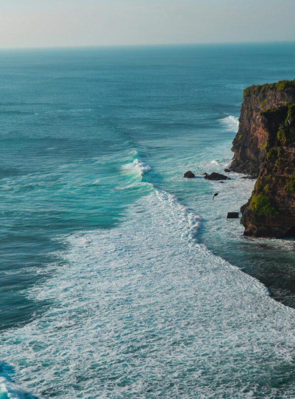 Tropical Bali beach and ocean view for international holiday package in Bali Indonesia