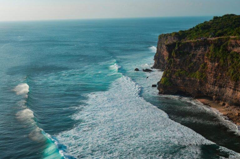 Tropical Bali beach and ocean view for international holiday package in Bali Indonesia