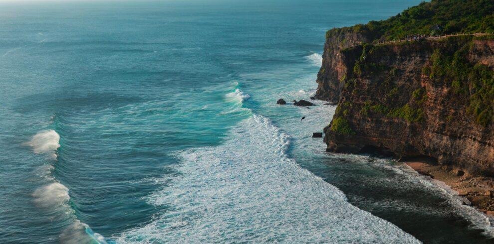 Tropical Bali beach and ocean view for international holiday package in Bali Indonesia